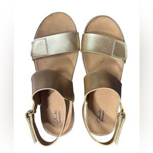 Clarks Women's Gold Sandals